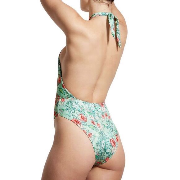 VICTORIA'S SECRET SWIM Women's One-Piece Swimsuit M Multicolor Floral Butterfly - Picture 3 of 16